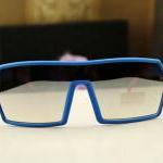 Blue Frame Visor Sunglasses