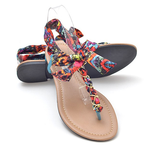 t shaped design casual sandals