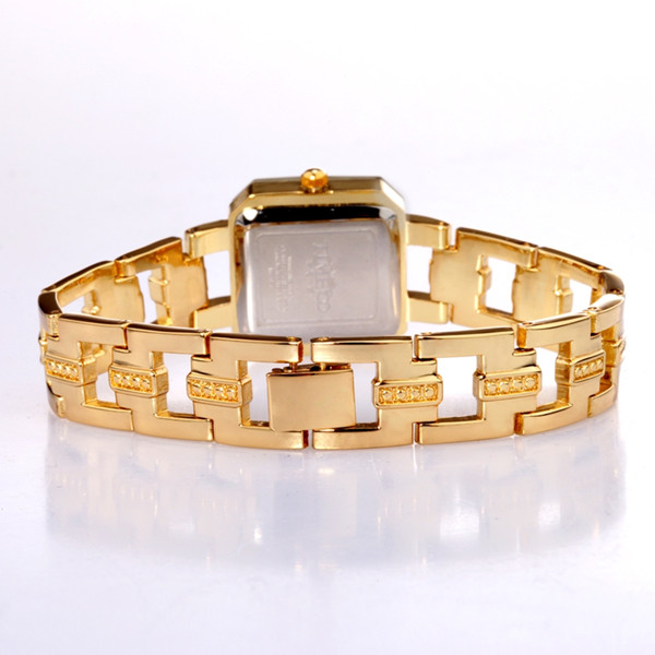 Square Face Chain Belt Watch For Women(Golden) on Luulla
